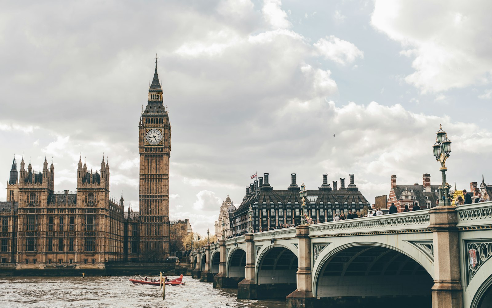 Houses of Parliament and Westminster Bridge, London